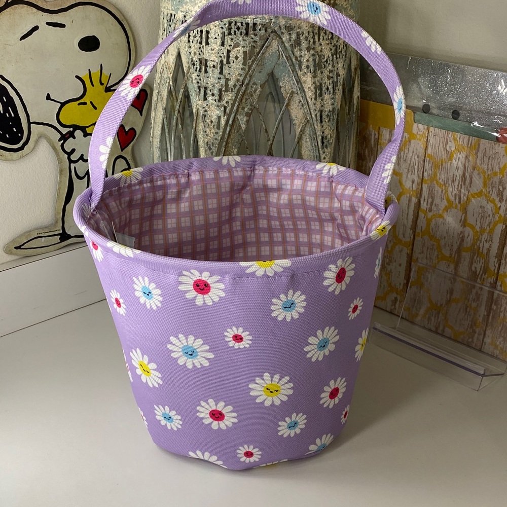 Bella Canvas Purple Floral Kids Basket